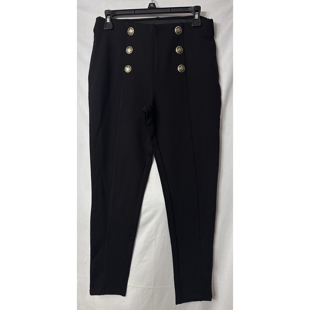 NWT Truth by Republic‎ Womens Black Stretch Skinny Pull On Pants Size Medium